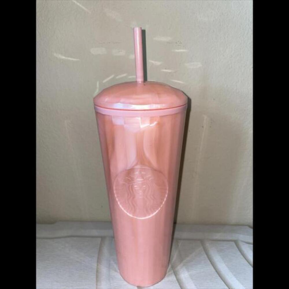 Starbucks Summer 2021 Pink‎ Kaleidoscope Dimond Dome Blush Pink Cold Tumbler
